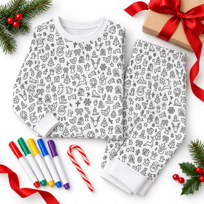 Merry Doodle™ Christmas Coloring Pajamas