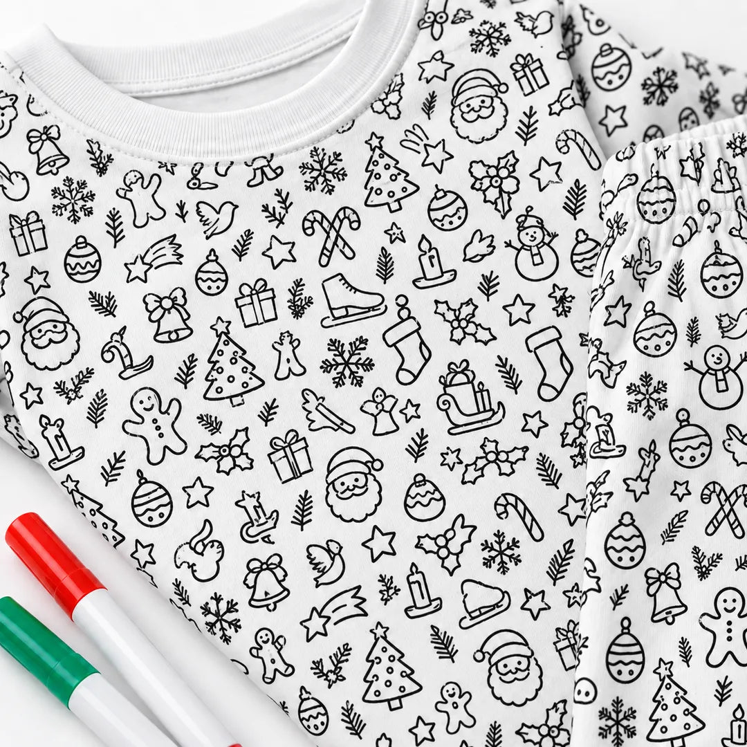 Merry Doodle™ Christmas Coloring Pajamas
