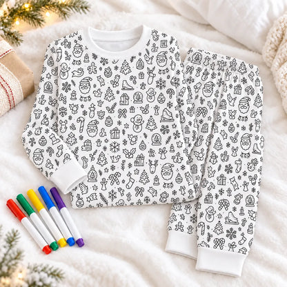 Merry Doodle™ Christmas Coloring Pajamas