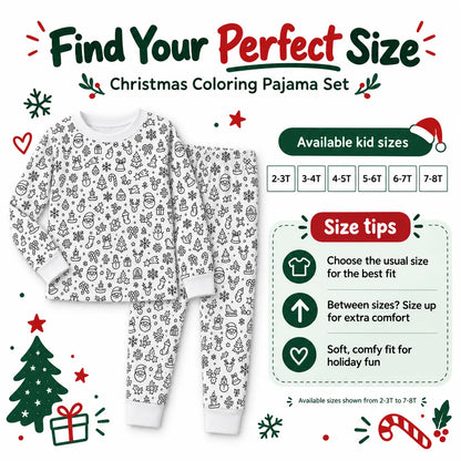 Merry Doodle™ Christmas Coloring Pajamas